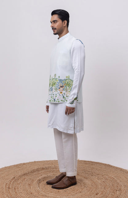 SHREENATH DESIGNER NEHRU JACKET WITH KURTA & PANT SET