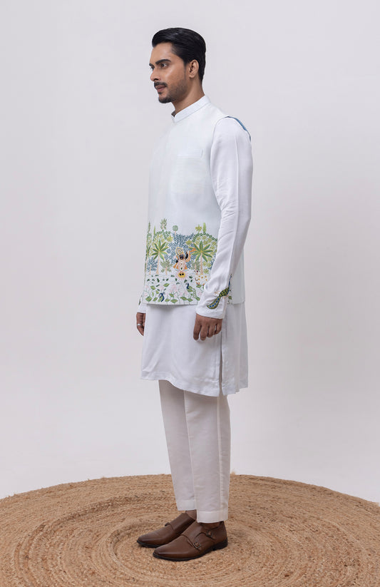 SHREENATH DESIGNER NEHRU JACKET WITH KURTA & PANT SET