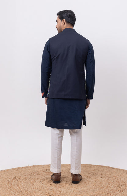 JUNGLE DESIGNER NEHRU JACKET WITH KURTA & PANT SET