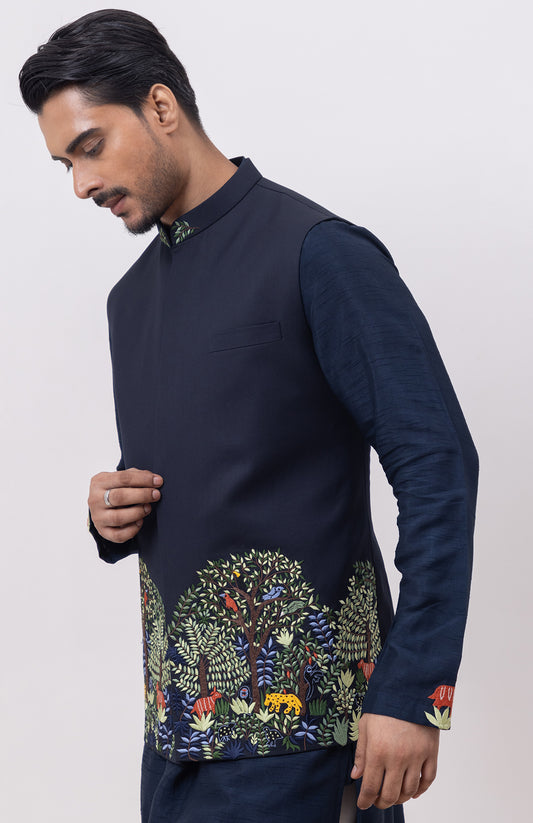 JUNGLE DESIGNER NEHRU JACKET / BUNDI