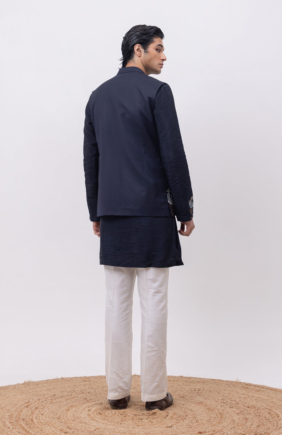 FLAMINGO DESIGNER NEHRU JACKET WITH KURTA & PANT SET