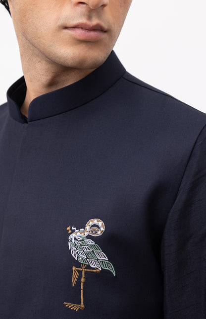 FLAMINGO DESIGNER NEHRU JACKET WITH KURTA & PANT SET