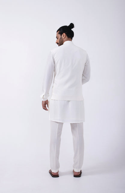 IVORY- PASTEL MULTICOLORED EMB BUNDI