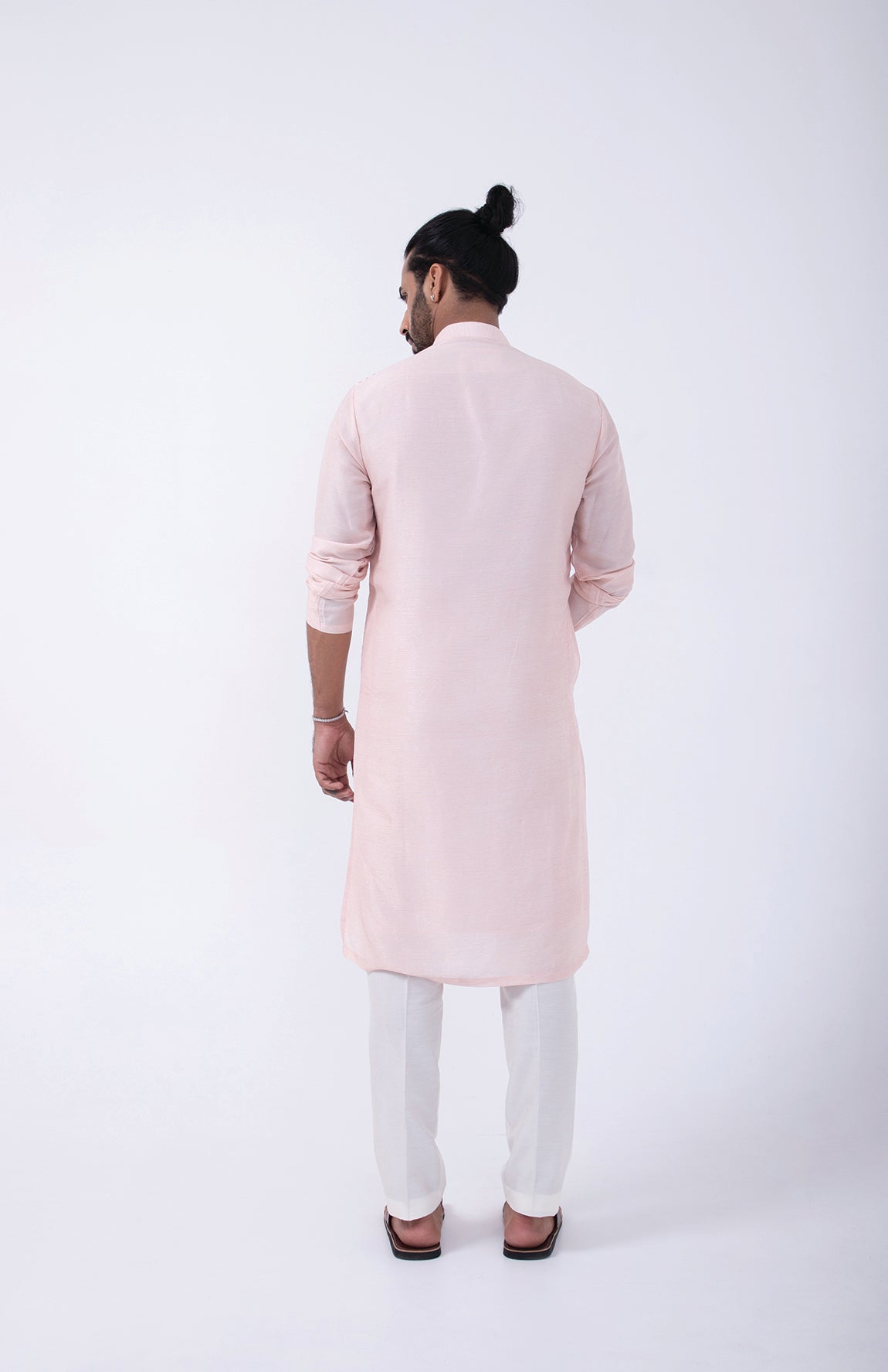 PINK COLORFUL CLUSTER KURTA SET