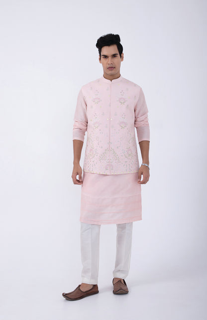 PASTEL PINK GARDEN EMB BUNDI