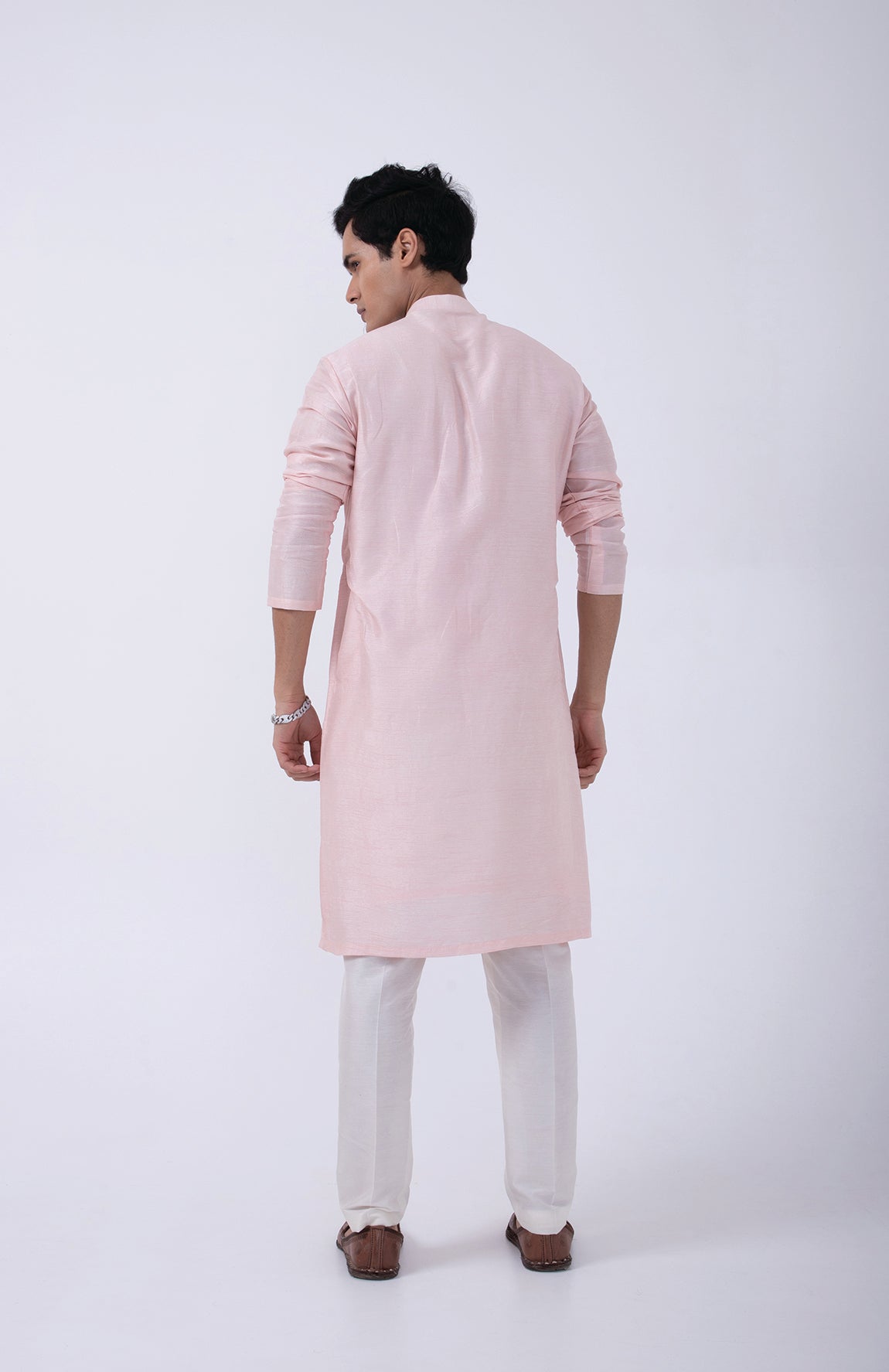PASTEL PINK PINTUCK KURTA SET