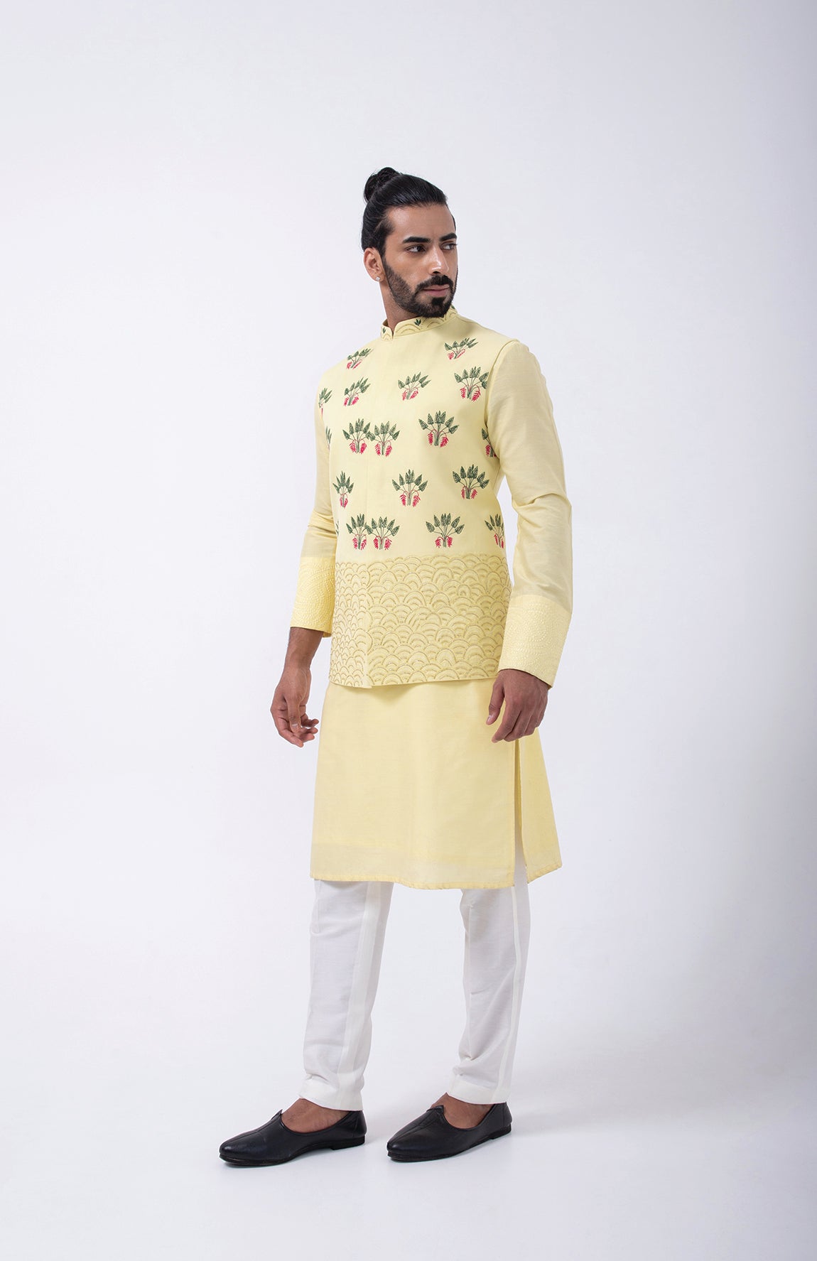 YELLOW FLYING FLORALS BUNDI