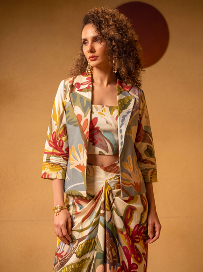 CORAL JACKET SET